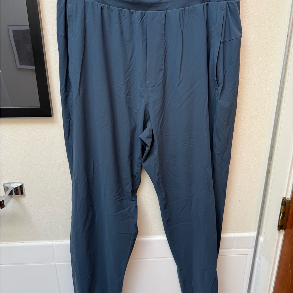 Lululemon Blue Relaxed Fit Joggers with Elastic Waistband